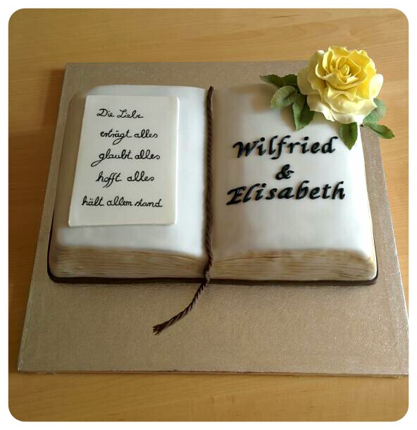 Silberhochzeitstorte