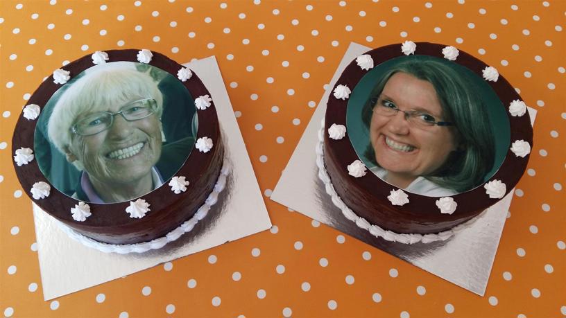 Schokotorten mit Fotodruck