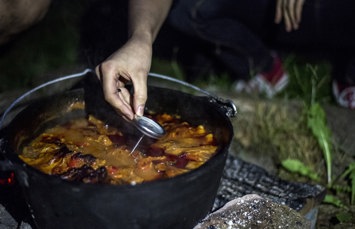 Gaumenschmaus vom offenen Feuer